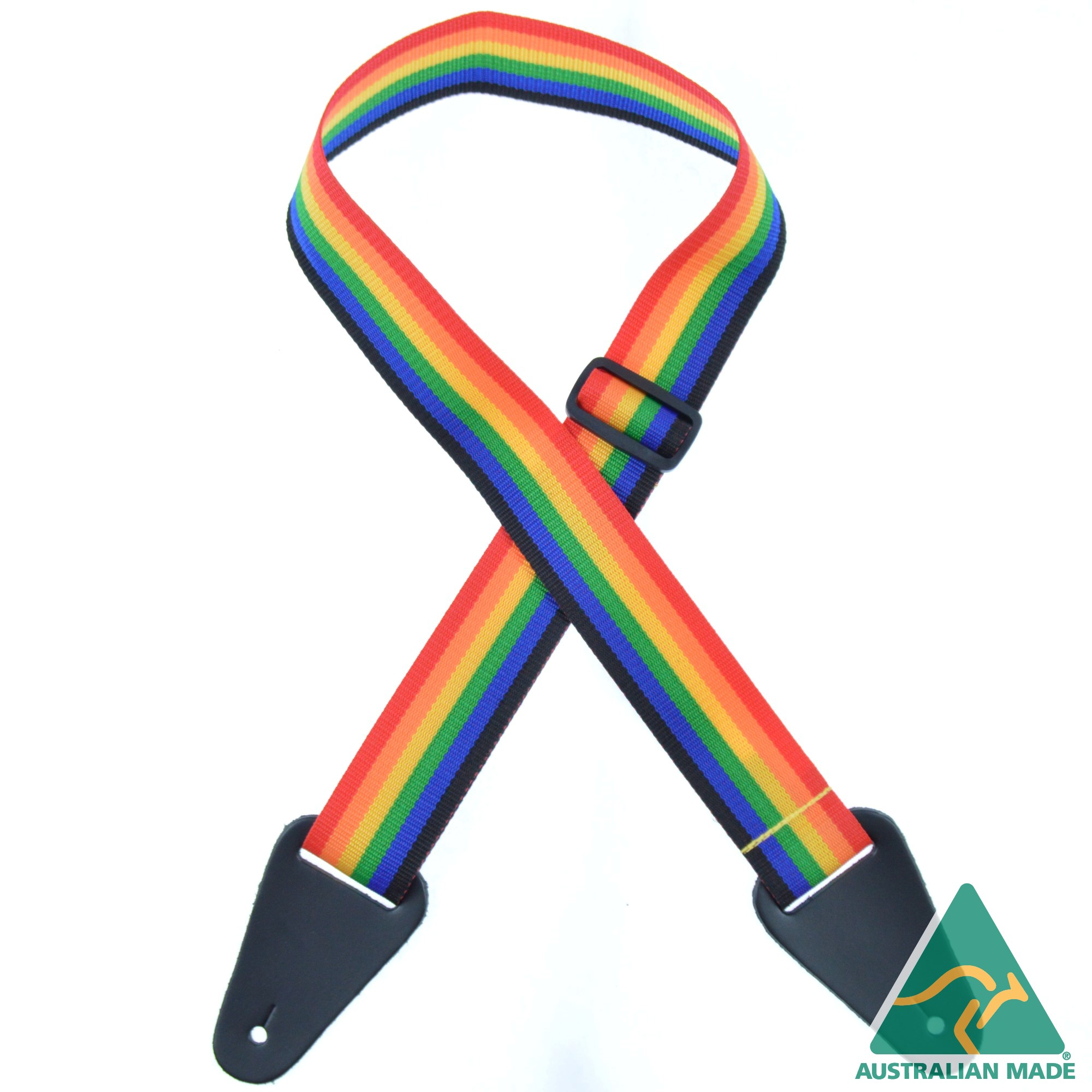 Colonial Polyweb Guitar Strap - Rainbow