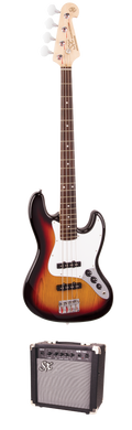 SX SB1SKTS "JB" Style Bass Package - 3-Tone Sunburst