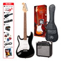 SX SE1SKLHB "ST" Style Electric Guitar Package - Left Handed - Black