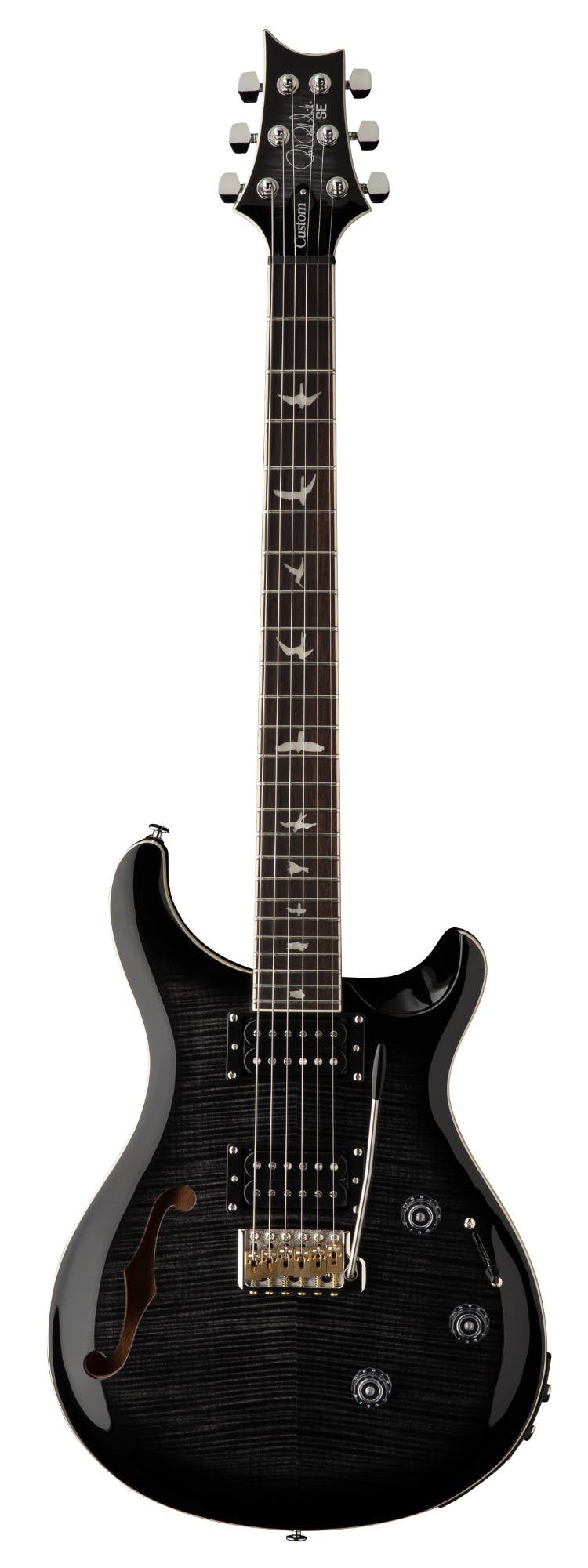 Paul Reed Smith (PRS) SE Custom 24 Semi Hollow Piezo - Charcoal Burst