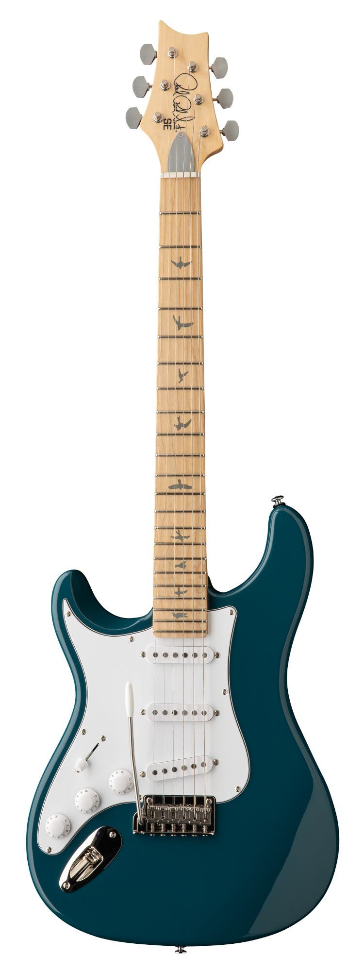 Paul Reed Smith (PRS) SE Silver Sky Lefty Maple FB - Nylon Blue