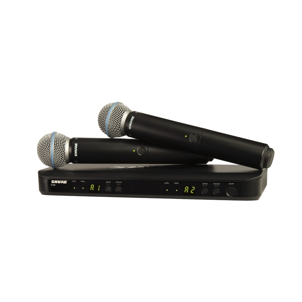 Shure BLX288/BETA58 Wireless Dual Handheld System (M17: 662-686MHz)