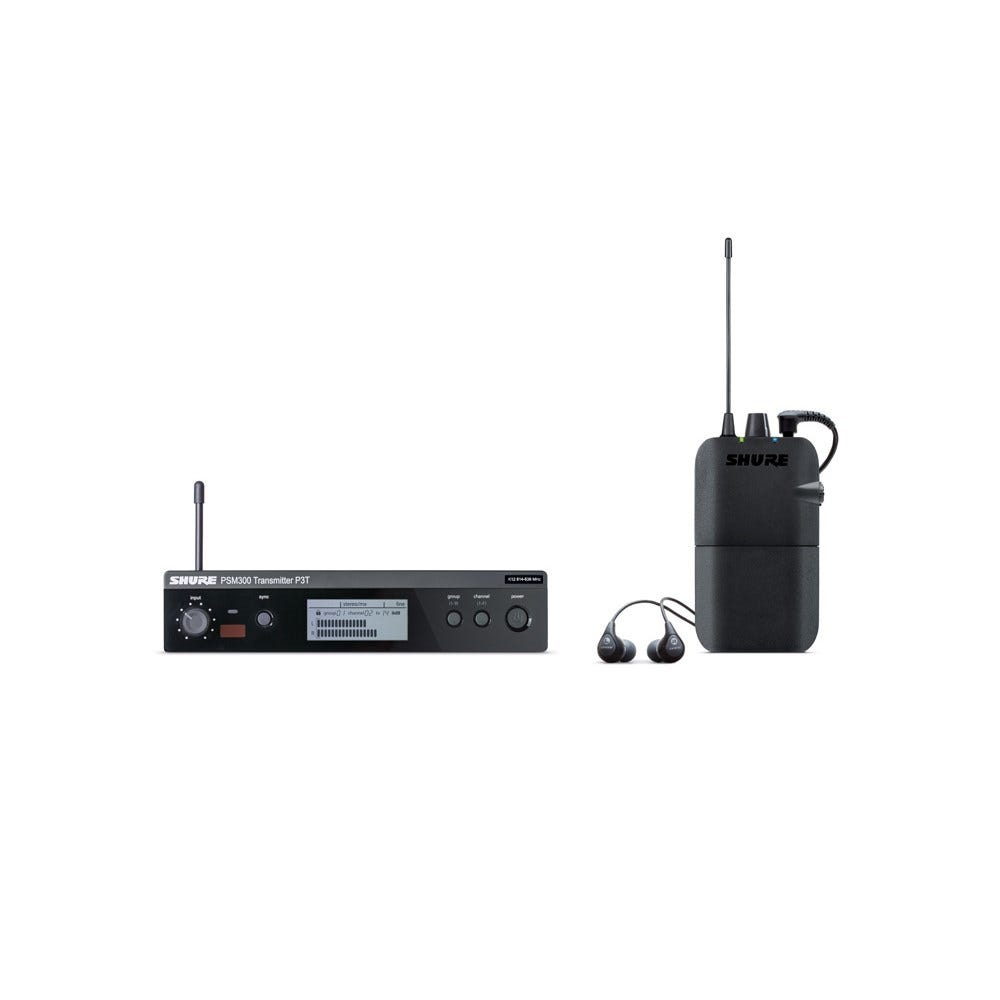 Shure PSM300 Wireless System w/SE112 Sound Isolating Earphones (J10 Band)