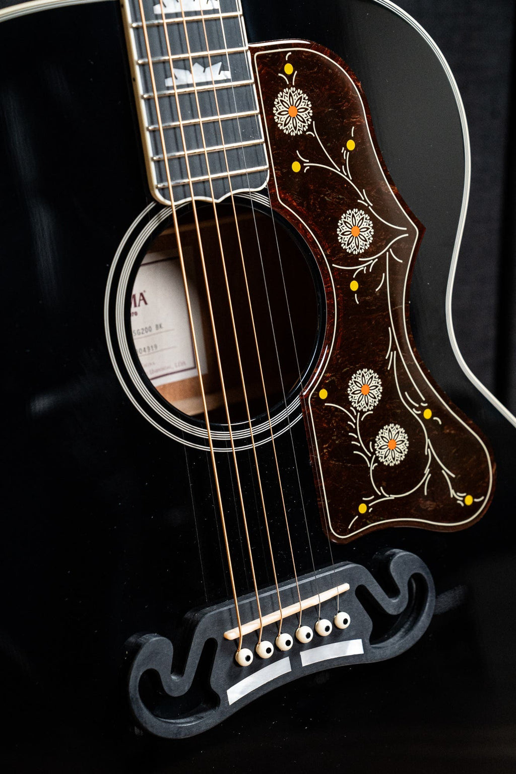 Sigma GJM-SG200BK Jumbo Acoustic Guitar - Black