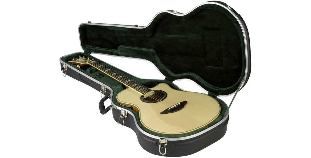 SKB Thin-line Acoustic/Classical Guitar Case - Black (Guitar Not Included)