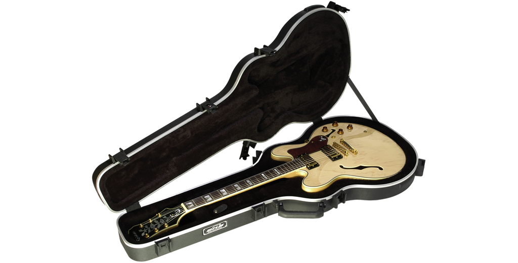 SKB ES-335 Style Guitar Case - Black (Guitar not included)