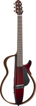Yamaha SLG200S Silent Guitar STEEL String w/Carry Bag - Crimson Red Burst (SLG200SCRB)