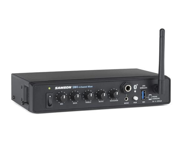 Samson SM4 4-Channel Mixer w/Bluetooth