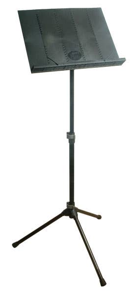 K&M Orchestral Music stand w/Collapsible Plastic Desk + Carry Bag