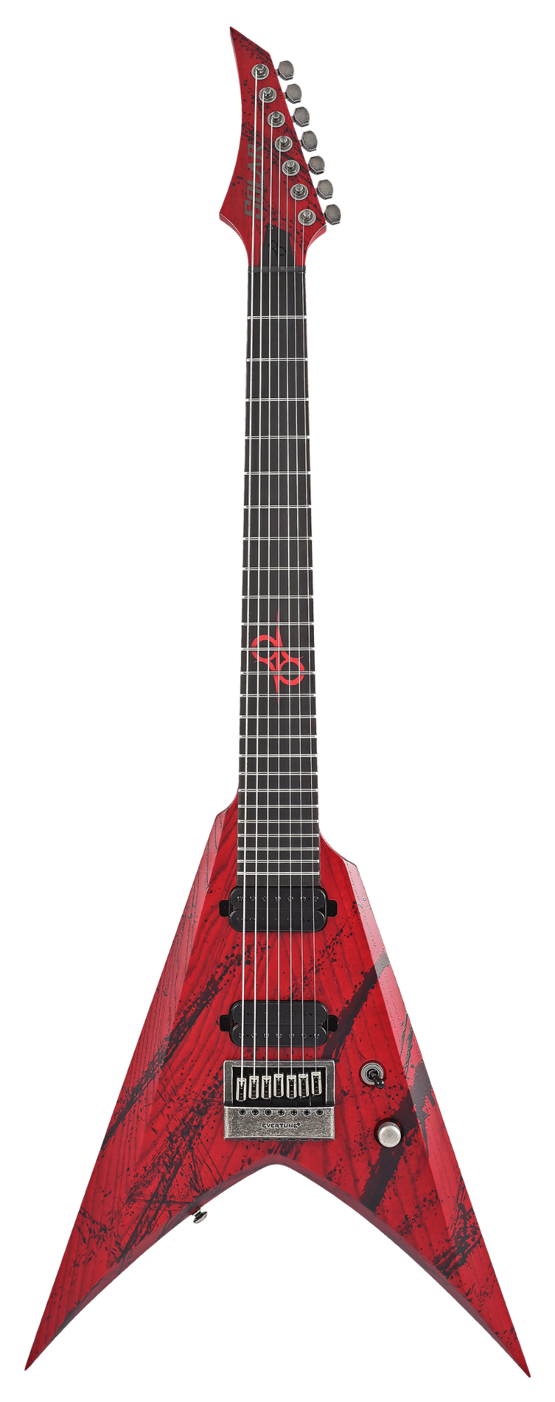 Solar V1.7 Canibalismo 7-String Electric Guitar  - Blood Red Open Pore (LIMITED)