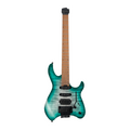 Cort Space G6TR Headless Electric Guitar - Semi-Gloss Lagoon