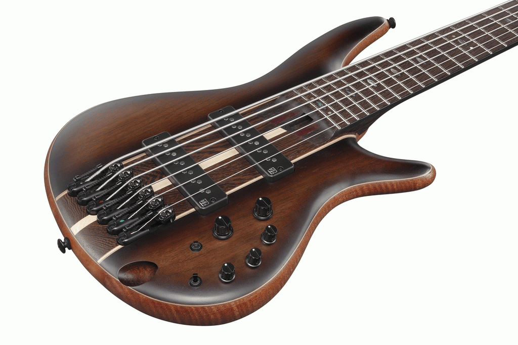 Ibanez SR1356B 6-String Premium Bass w/ Bag - Dual Mocha Burst Flat