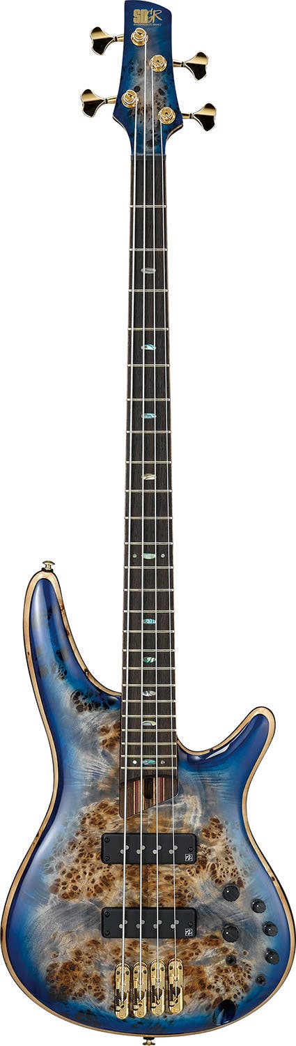 Ibanez SR2600 CBB Premium Bass w/Case - Cerulean Blue Burst