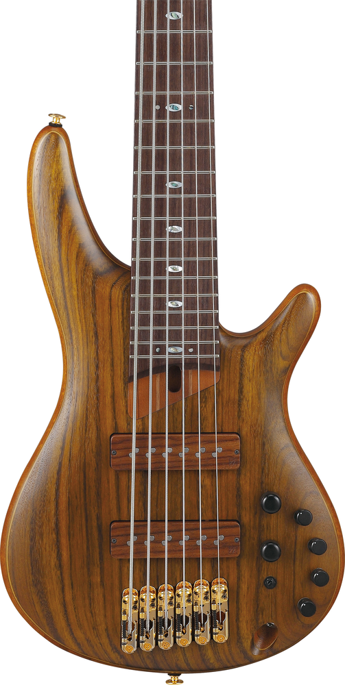Ibanez SR5506 6 String Electric Bass w/ Case - Mocha Flat
