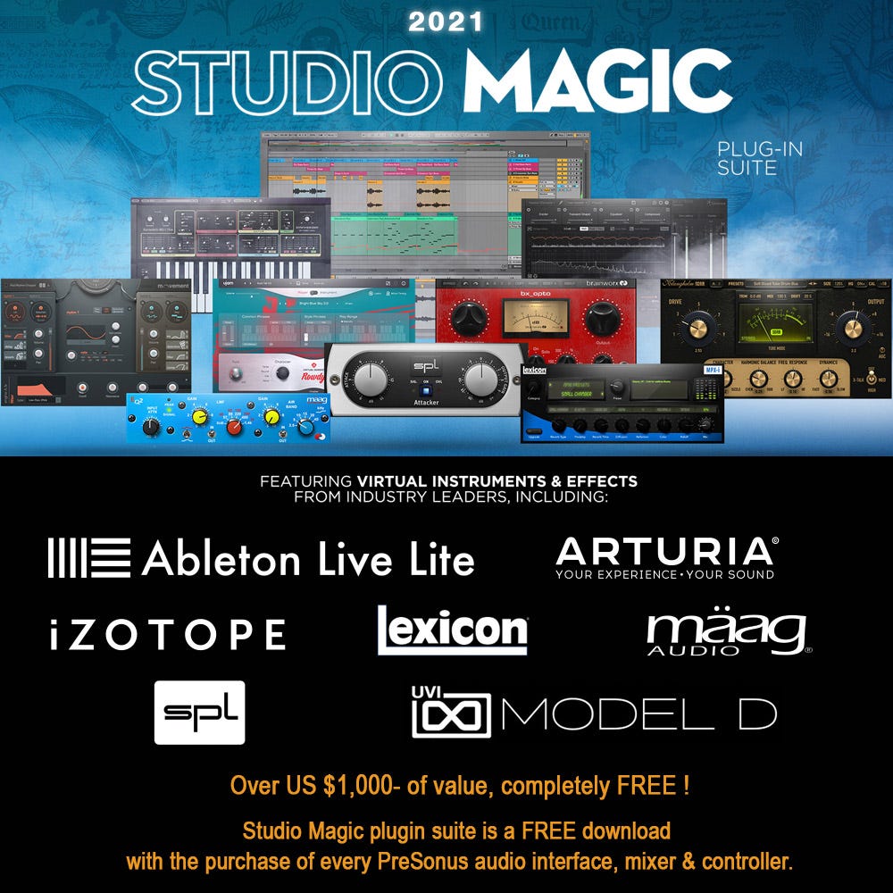 Presonus StudioLive AR16C USB-C Recording Mixer w/Studio One + Ableton Live Lite