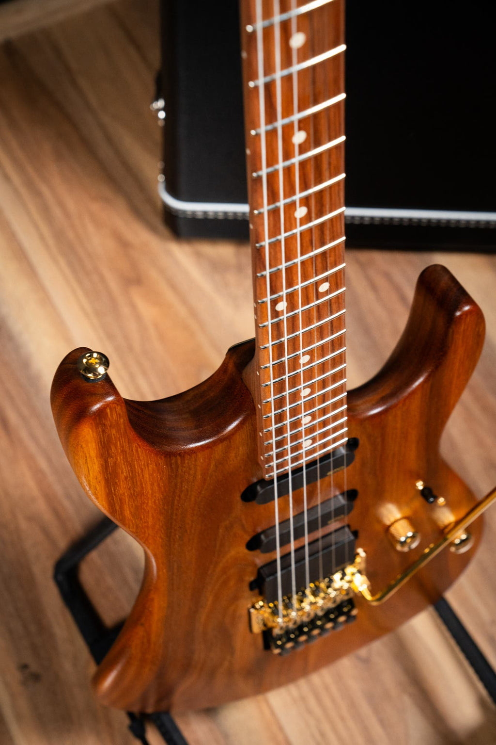 Suhr Reb Beach Signature Standard Guitar w/Case - Satin Koa PF