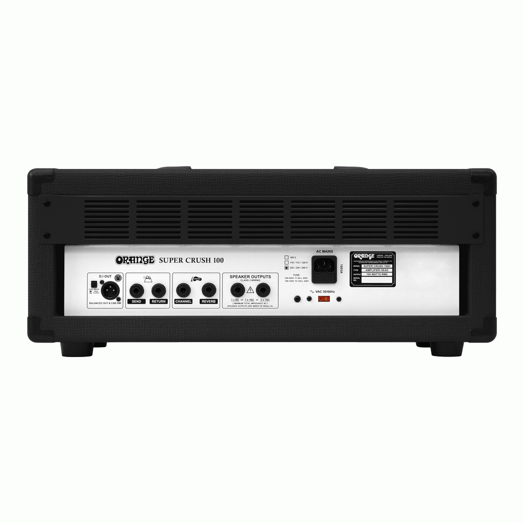 Orange Super Crush 100 Guitar Amp Head - Black