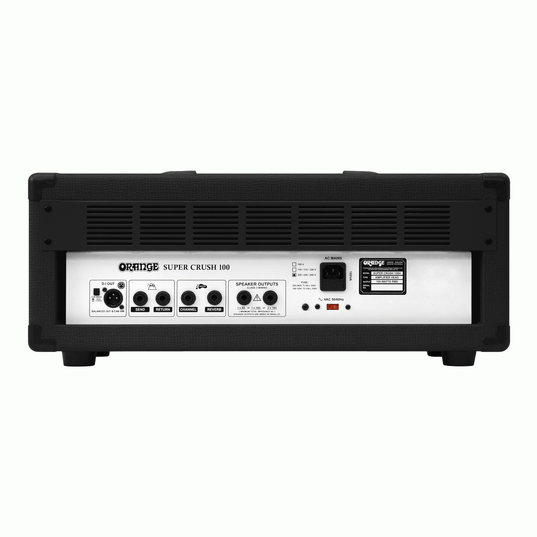 Orange Super Crush 100 Guitar Amp Head - Black
