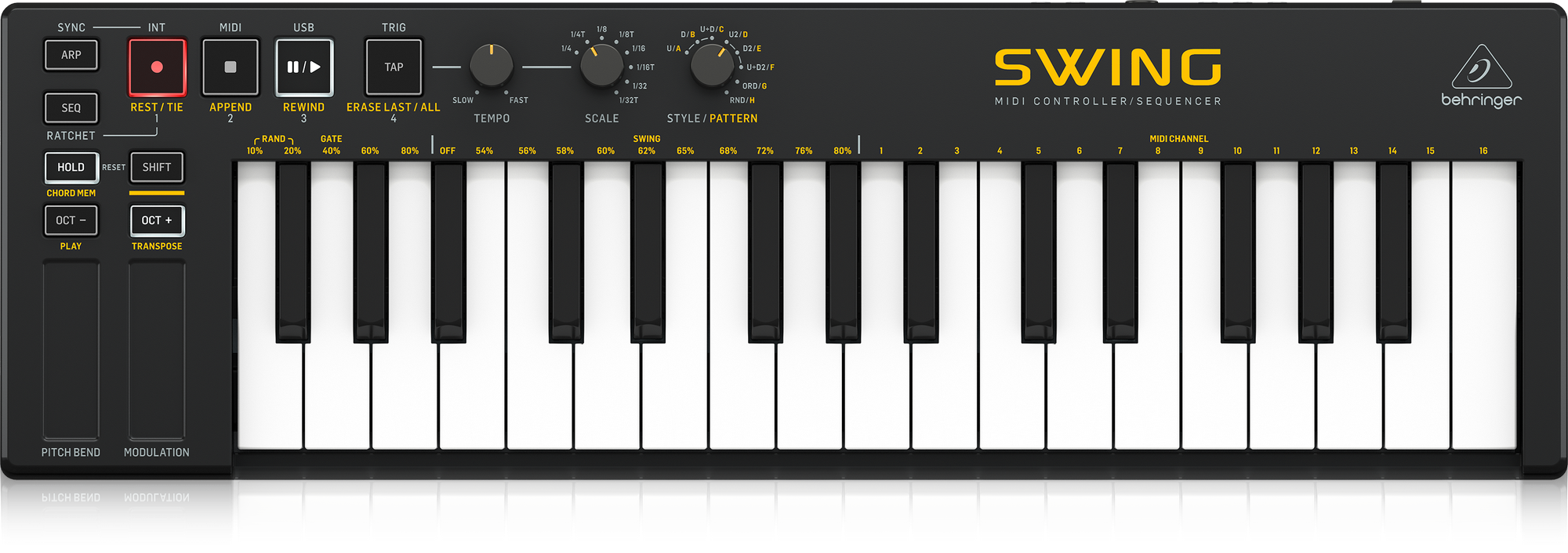 Behringer SWING Mini 32-Key MIDI Controller Keyboard