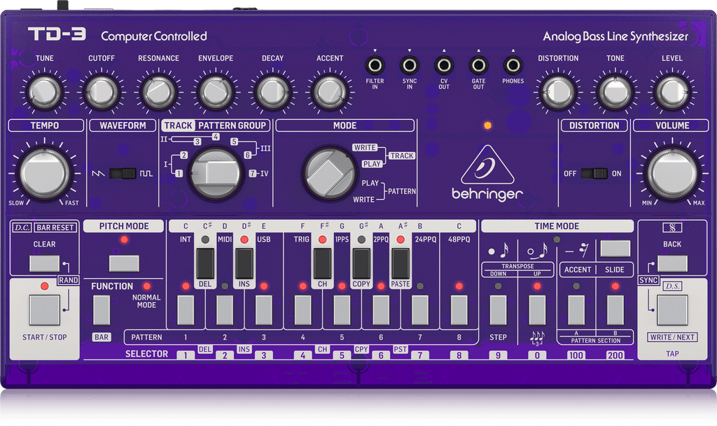 Behringer TD-3-GP Analog Bass Line Synthesizer