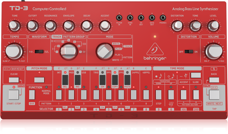 Behringer TD-3-RD Analog Bass Line Synthesizer