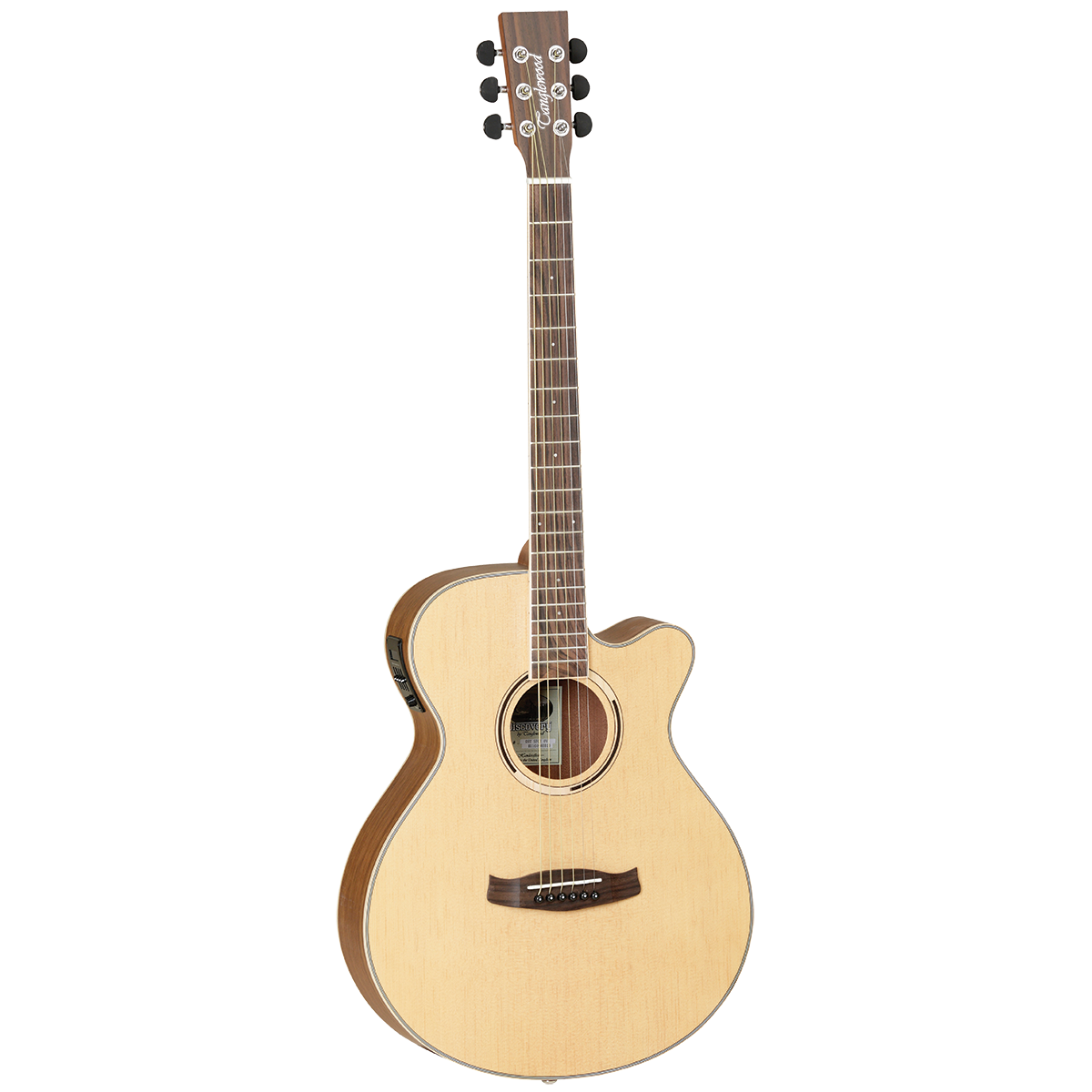 Tanglewood TDBTSFCEOV Superfolk Acoustic Electric Guitar - Spruce/Ovangkol