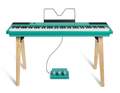Alesis RECITALHOME 88-Key Contemporary Digital Piano w/Wood Stand - Turquoise