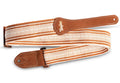 Taylor 2" Academy Jacquard Leather Guitar Strap - White / Brown