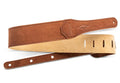 Taylor Gemstone Sanded Suede 2.5" Guitar Strap - Med Brown