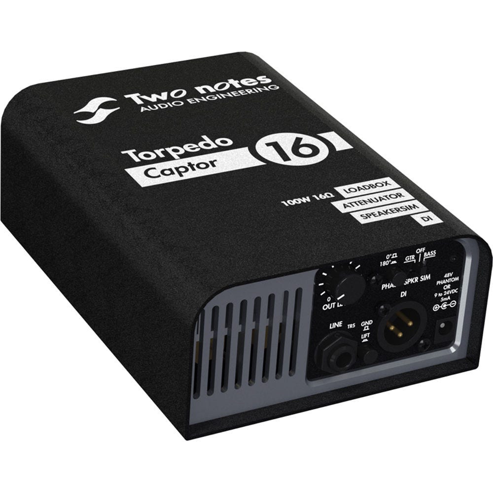 Two Notes Torpedo Captor Compact Loadbox and Amp DI - 16 ohm