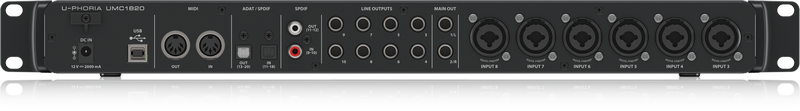 Behringer UMC1820 Audio Interface w/MIDAS Preamps