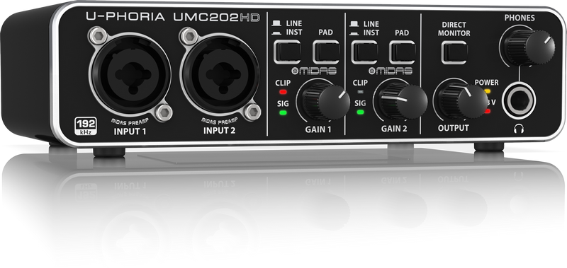 Behringer U-Phoria UMC202HD USB Audio Interface