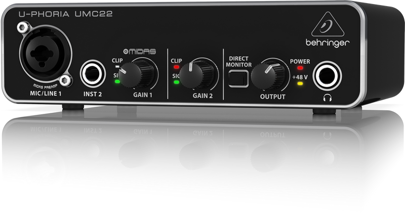 Behringer U-Phoria UMC22 USB Audio Interface