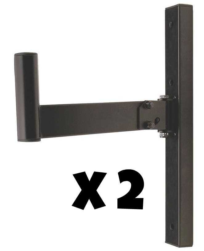 OnStage SS7323B Large Wall Mount Speaker Brackets - Pair