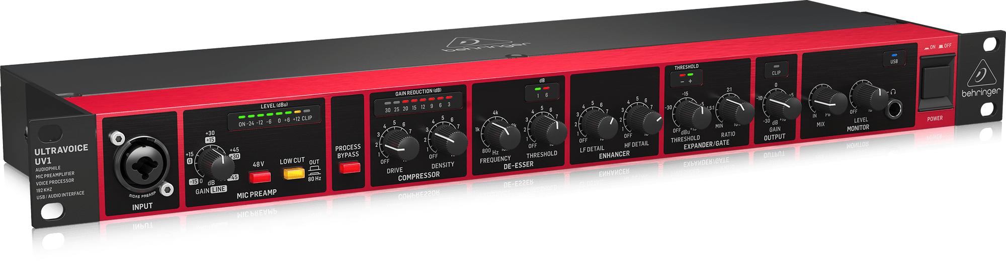 Behringer UV1 Mic Preamp / Vocal Processor / USB Interface