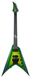Solar V1.6FRLB Electric Guitar - Flame Lime Burst Matte