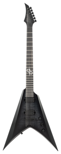 Solar V2.6FBB Baritone Electric Guitar w/Bag - Flame Black Burst