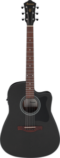 Ibanez V44CE Acoustic Guitar - Weathered Black Open Pore