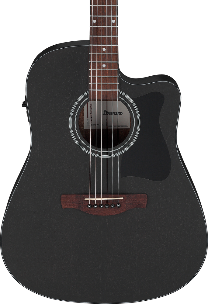 Ibanez V44CE Acoustic Guitar - Weathered Black Open Pore