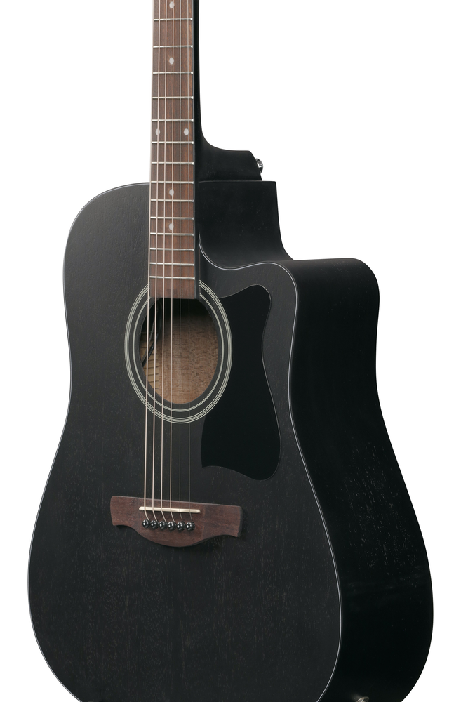 Ibanez V44CE Acoustic Guitar - Weathered Black Open Pore