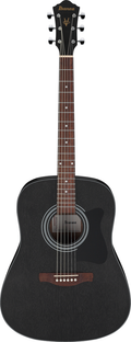 Ibanez V54NJP Acoustic Guitar w/ Bag - Weathered Black Open Pore