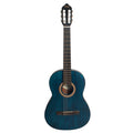 Valencia VC204TBU 4/4 Classical Guitar - Transparent Blue