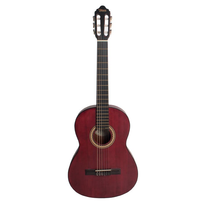 Valencia VC204TWR 4/4 Classical Guitar - Transparent Wine Red