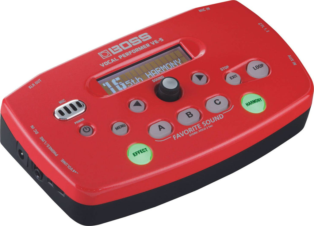 Boss VE-5 Vocal Performer - Red (VE5RD)
