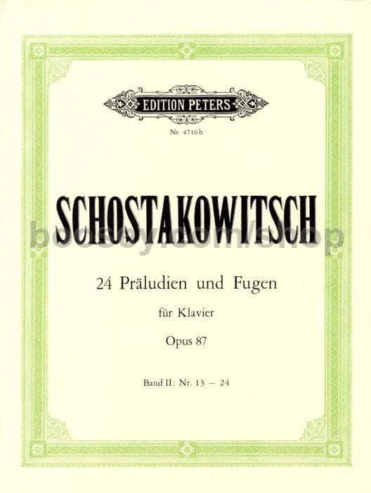 Preludes And Fugues Op 87 Bk 2