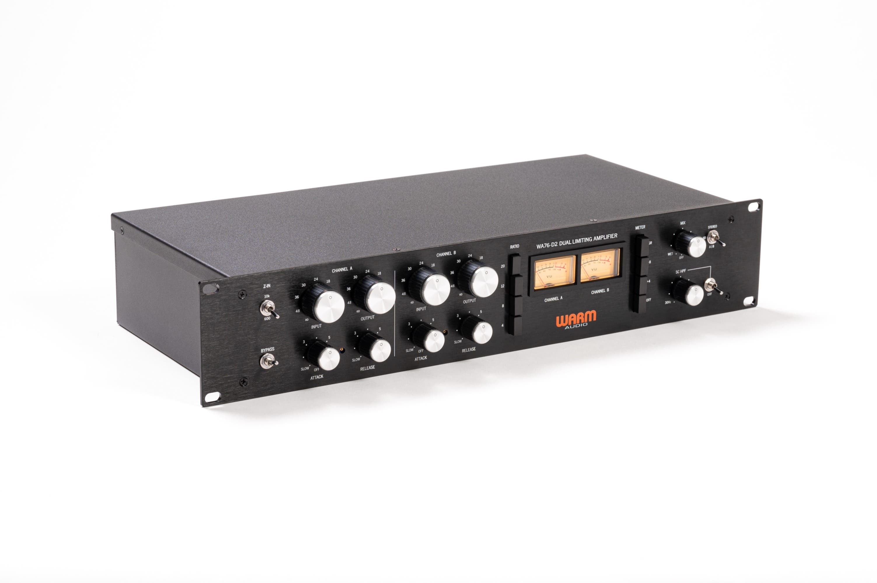 Warm Audio WA76-D2 Dual Channel Clean Gain Discrete FET Compressor (rev D)