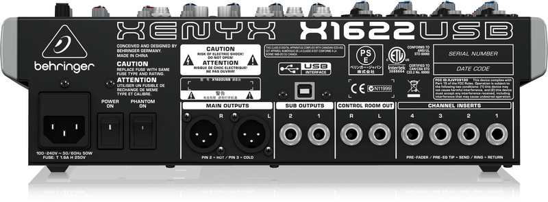 Behringer Xenyx X1622USB Mixer