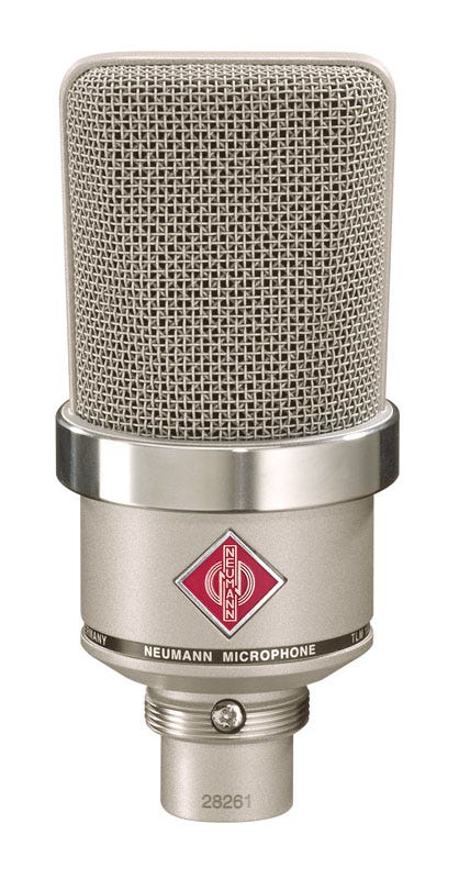 Neumann TLM102 Studio Set Condenser Mic w/Shock Mount - Nickel