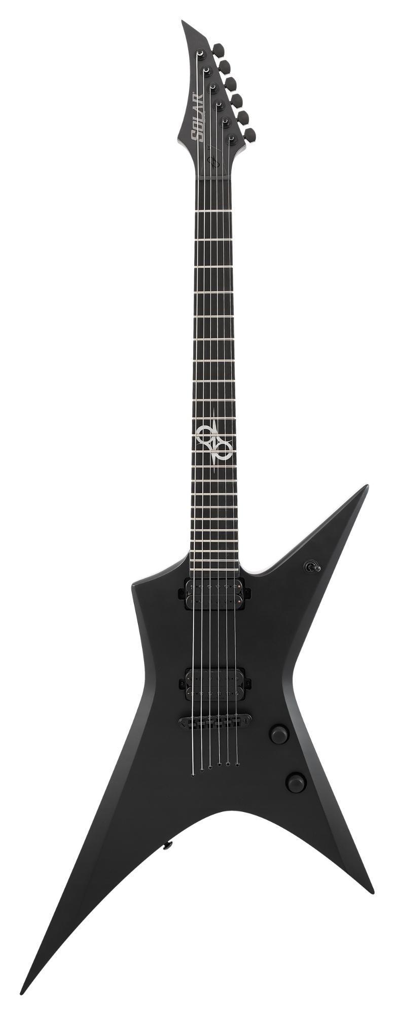 Solar X2.6C Electric Guitar w/Case - Carbon Black