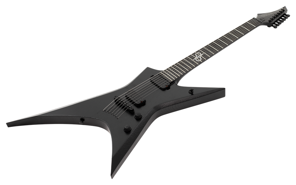 Solar X2.7BOP+ 7-String Electric Guitar w/Case - Black Open Pore